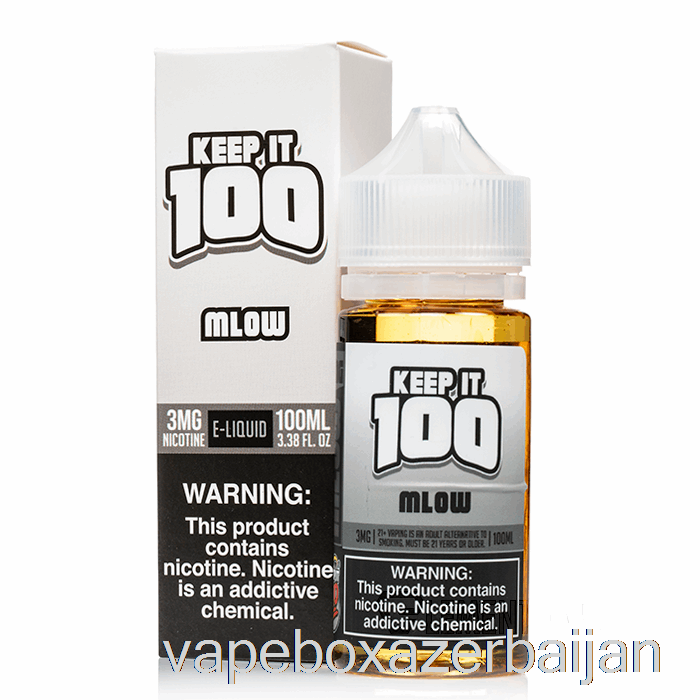 Vape Azerbaijan MLOW - Keep It 100 E-Liquid - 100mL 6mg